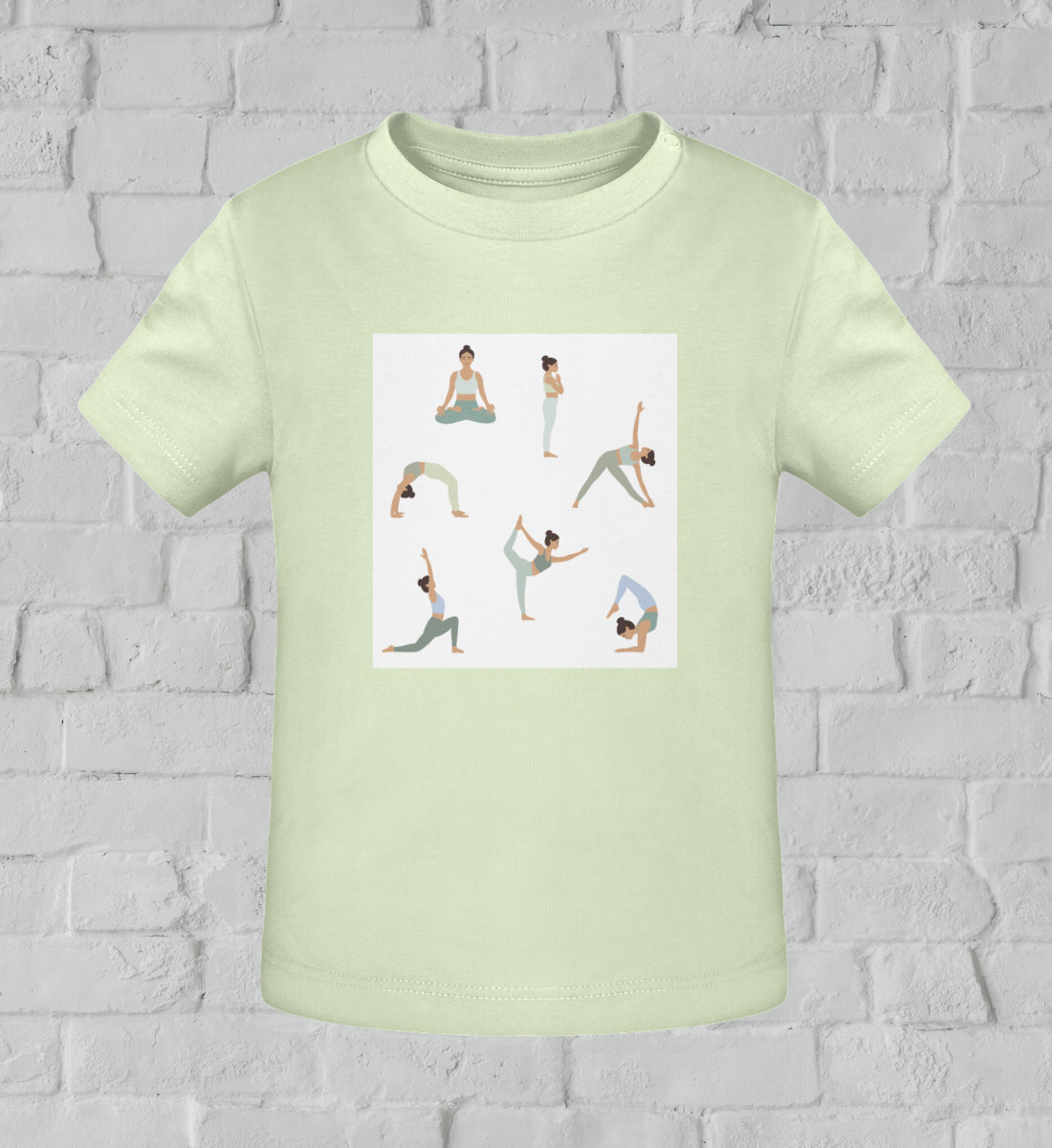 asanas l yoga shirt kinder hellgrün l yoga kleidung kinder l mode für kinder l nachhaltige kinder kleidung
