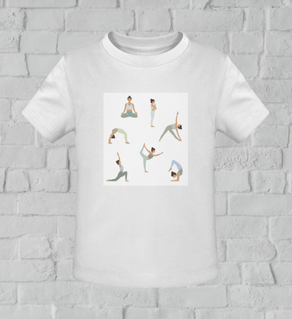 asanas l yoga shirt kinder weiß l yoga kleidung kinder l mode für kinder l nachhaltige kinder kleidung