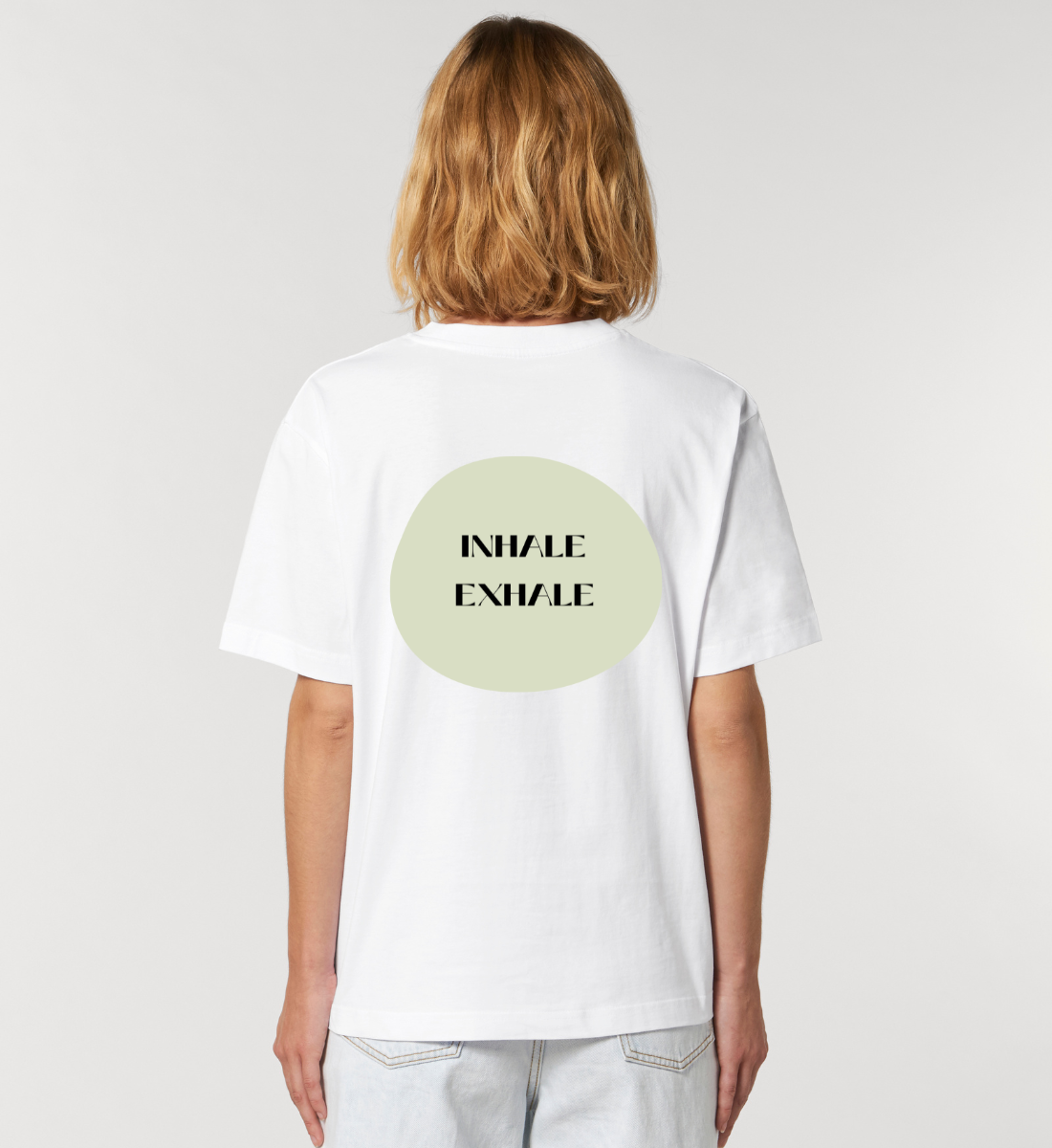 inhale exhale l yoga shirt weiß l nachhaltiges t-shirt l bio yoga kleidung l grüne und umweltfreundliche mode online shoppen