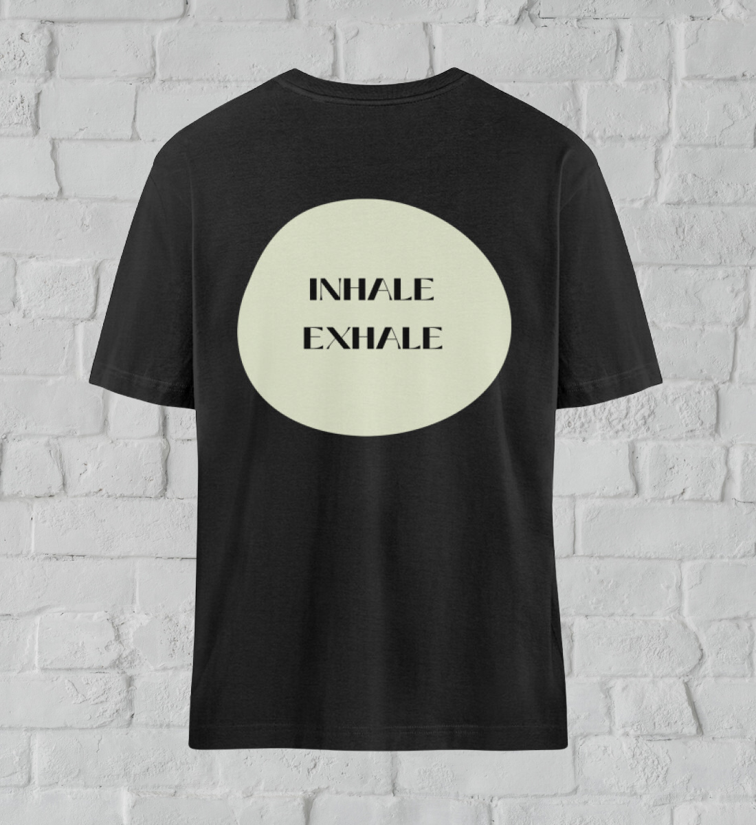  inhale exhale l yoga shirt schwarz l nachhaltiges t-shirt l bio yoga kleidung l grüne und umweltfreundliche mode online shoppen