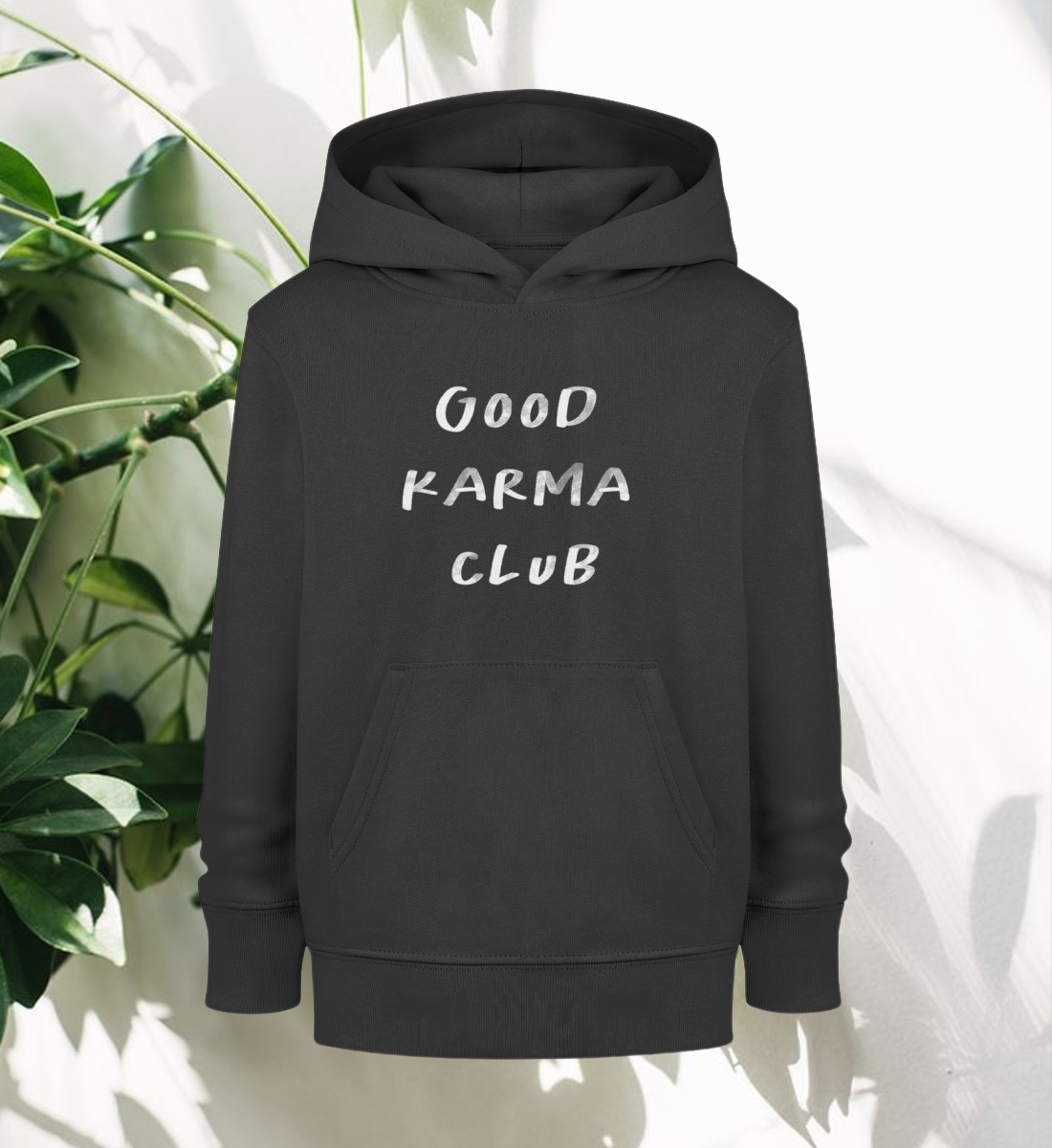 good karma club l nachhaltiger pullover schwarz l kleidung für kinder l bewusst leben dank fairer mode