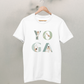 yoga girl l bio t-shirt kinder weiß l yoga shirt l yoga kleidung bio-baumwolle l umweltfreundliche mode online shoppen