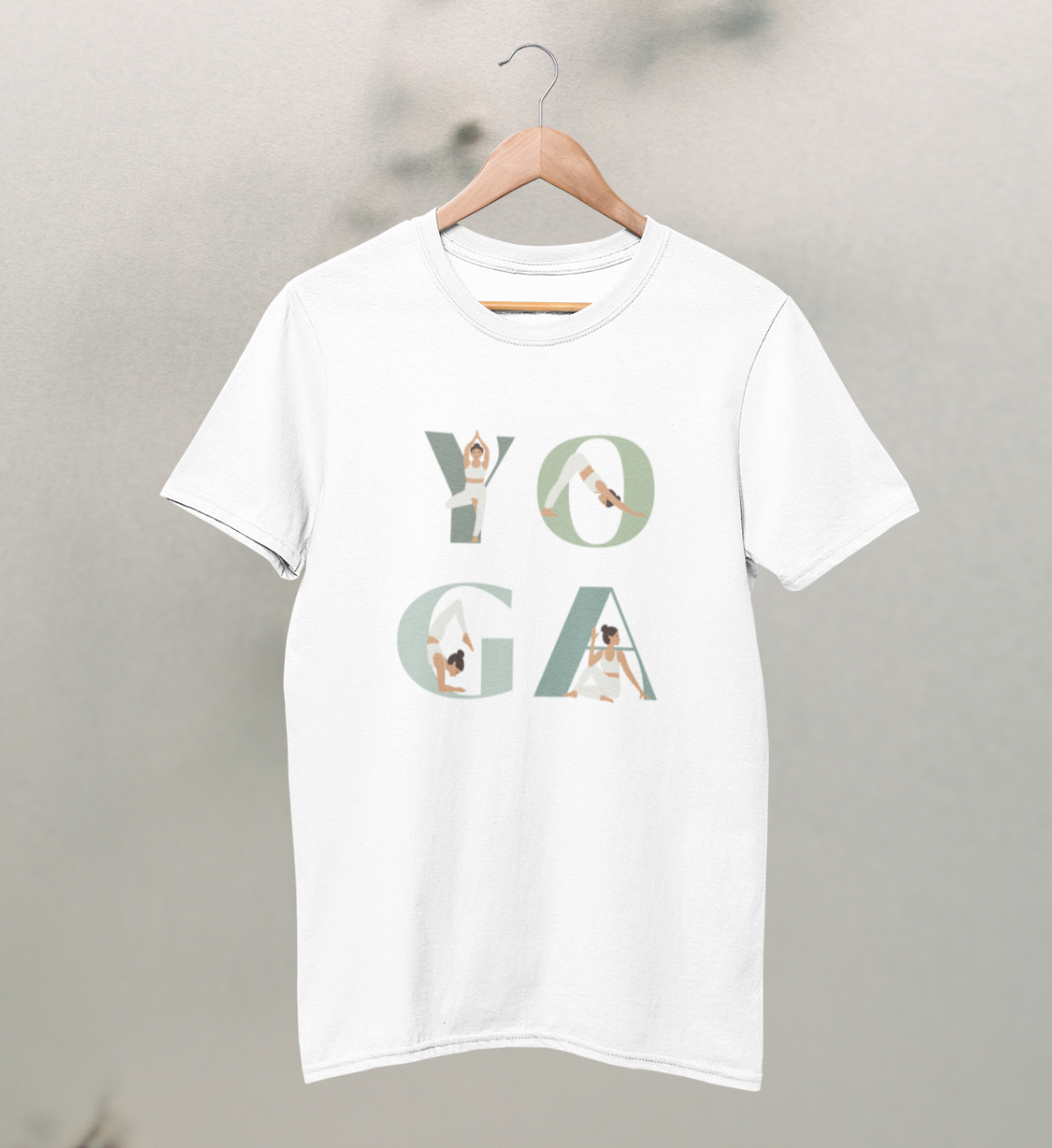 yoga girl l bio t-shirt kinder weiß l yoga shirt l yoga kleidung bio-baumwolle l umweltfreundliche mode online shoppen
