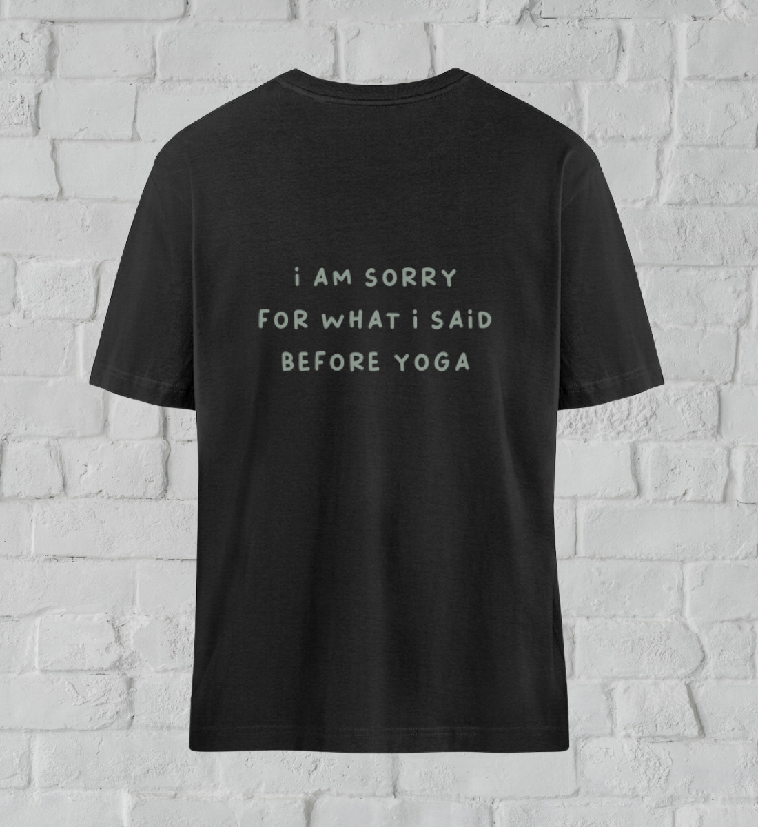 sorry l nachhaltiges t-shirt l t-shirt bio-baumwolle l nachhaltige yoga kleidung l nachhaltige mode online shoppen