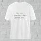 sorry l nachhaltiges t-shirt weiß l t-shirt bio-baumwolle l nachhaltige yoga kleidung l nachhaltige mode online shoppen