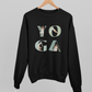 yoga girl l yoga sweatshirt schwarz l pullover bio-baumwolle l schöne yoga kleidung l nachhaltig und fair l yoga mode online shoppen