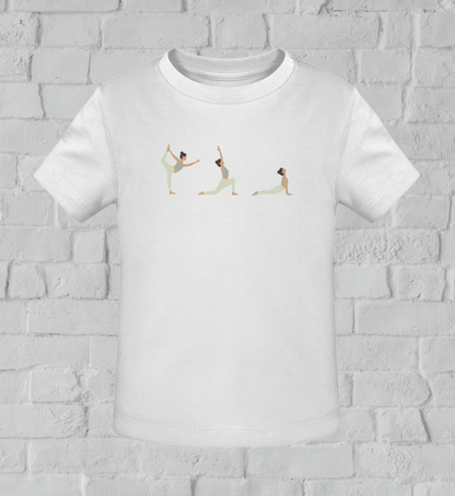 yoga posen l kinder yoga shirt weiß l kinder yoga bekleidung l nachhaltige mode für kinder l kinder mode online shoppen