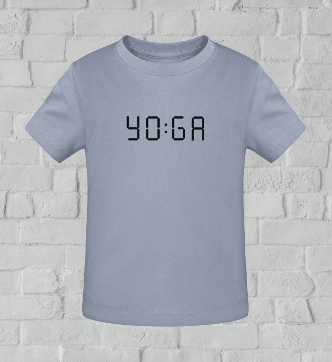 zeit für yoga l yoga shirt kinder mittelblau l yoga kleidung kinder l nachhaltige mode für kinder l vegane kinder mode