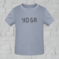 zeit für yoga l yoga shirt kinder mittelblau l yoga kleidung kinder l nachhaltige mode für kinder l vegane kinder mode
