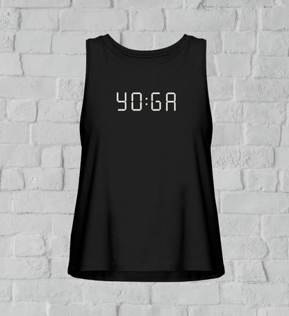 zeit für yoga l yoga tank top damen schwarz l bio top l schöne yoga kleidung l vegane und umweltfreundliche produkte online shoppen