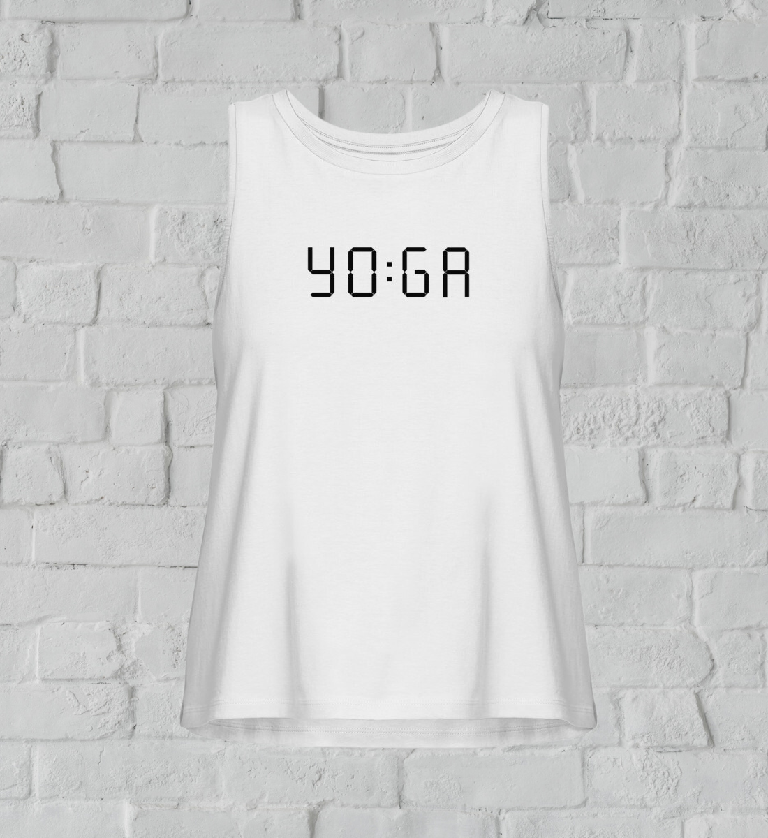 zeit für yoga l yoga tank top damen weiß l bio top l schöne yoga kleidung l vegane und umweltfreundliche produkte online shoppen