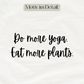 motiv l do more yoga l top bio-baumwolle l yoga tank top damen l yoga kleidung bio-baumwolle l vegane und grüne mode dank umweltfreundlichen materialien