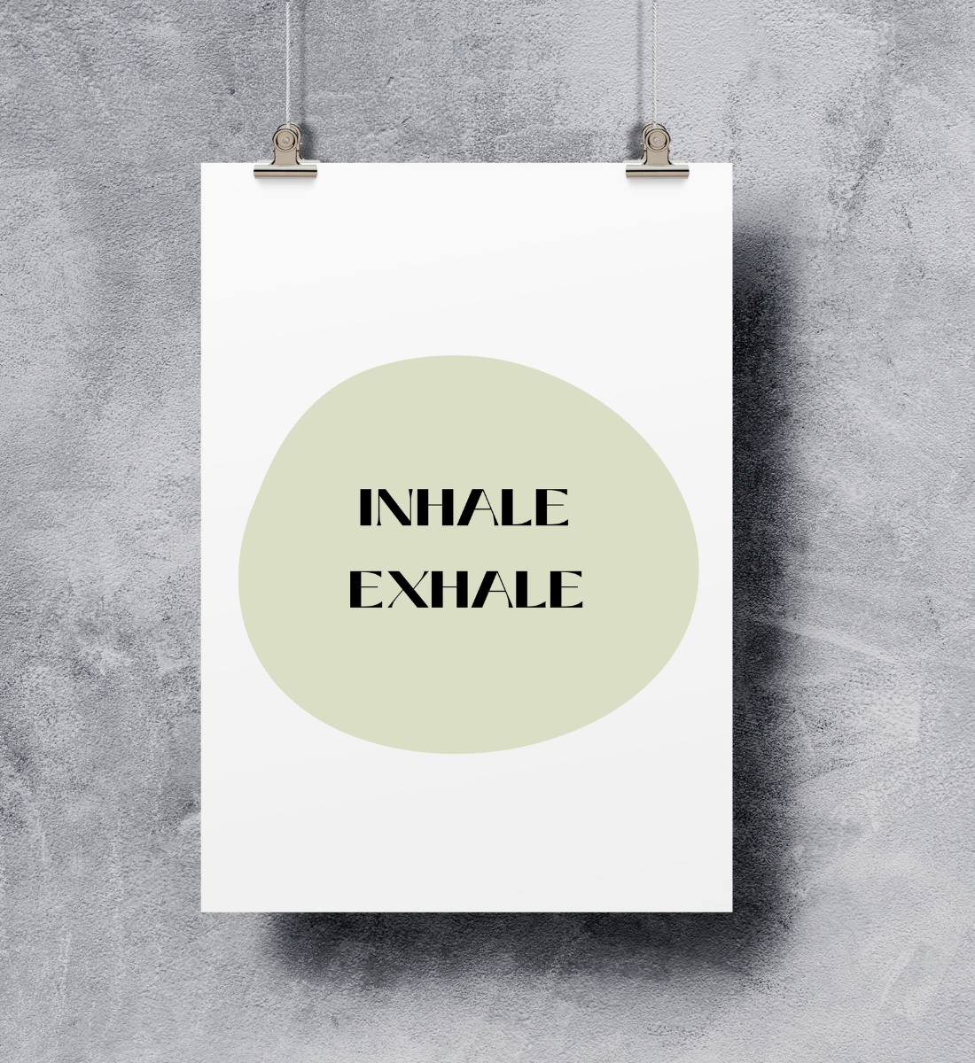 inhale exhale l yoga poster l poster l yoga accessoires l geschenke für yogaliebhaber nachhaltig shoppen