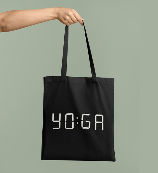 zeit für yoga l baumwolltasche l stofftasche l yoga geschenkideen l nachhaltig und ökologisch einkaufen