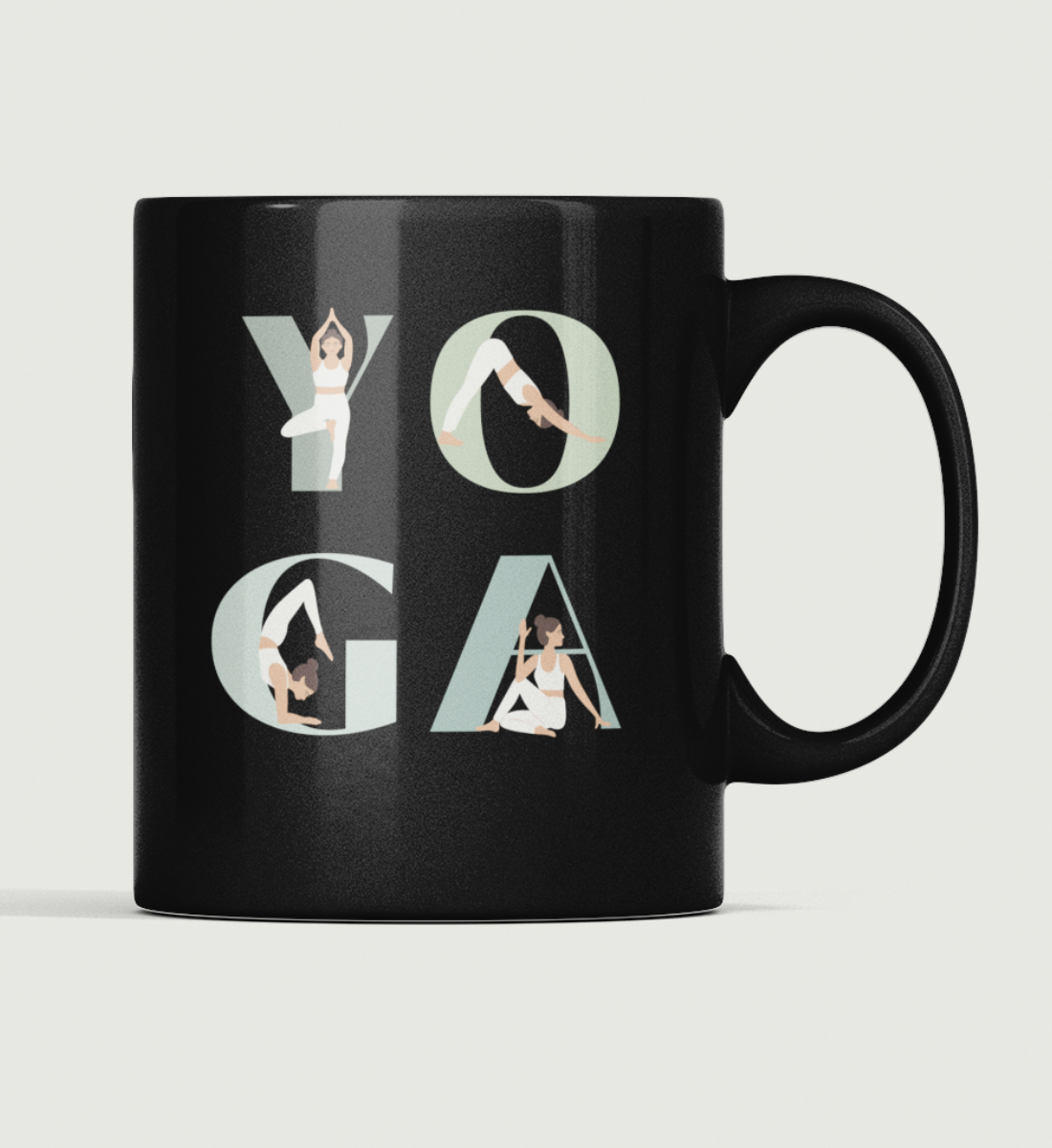 yoga girl l yoga tasse l tasse l schöne geschenkideen l ökologische yoga geschenke online shoppen