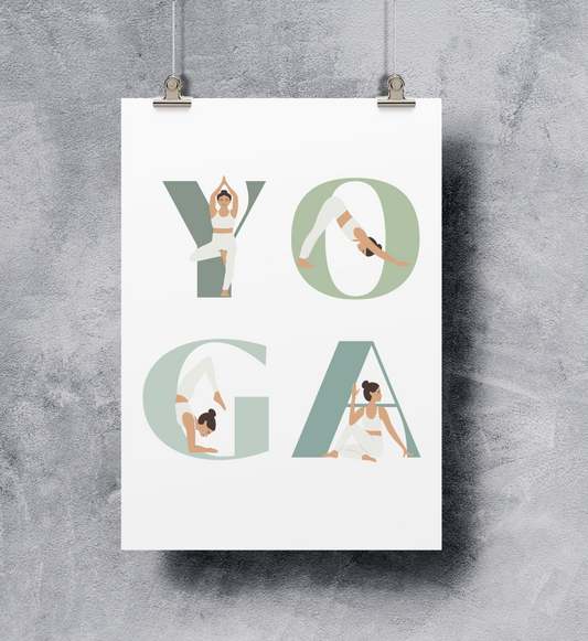 yoga girl l yoga poster l poster l yoga geschenkideen l nachhaltig einkaufen in unserem online shop