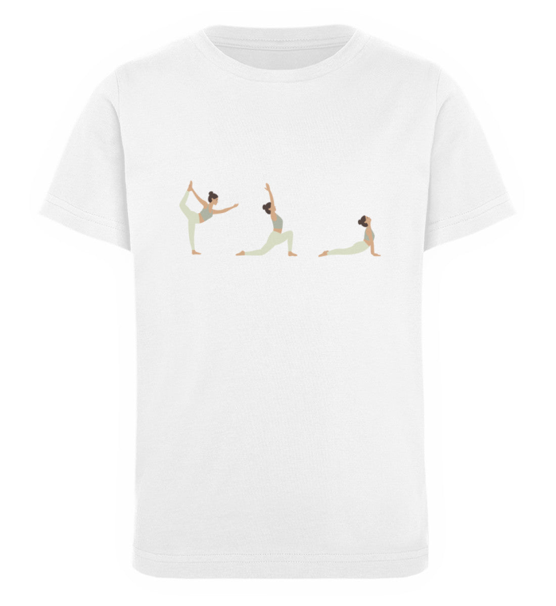 yoga posen l yoga t-shirt weiß l bio t-shirt l ausgefallene yoga kleidung l umweltfreundliche und vegane mode im alltag erleben